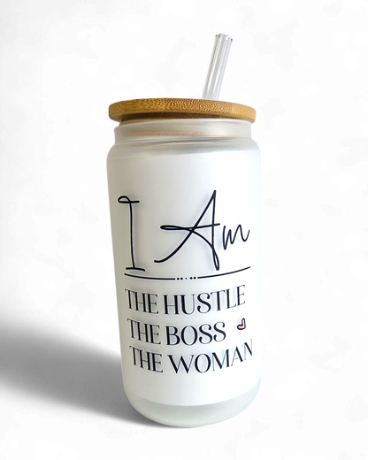 Glastumbler Boss Woman