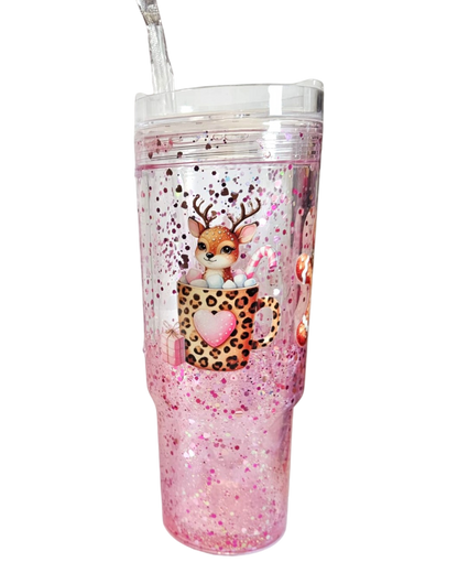LIVE-CUP Snowglobe Glitzer, Lava, Drip & Beach